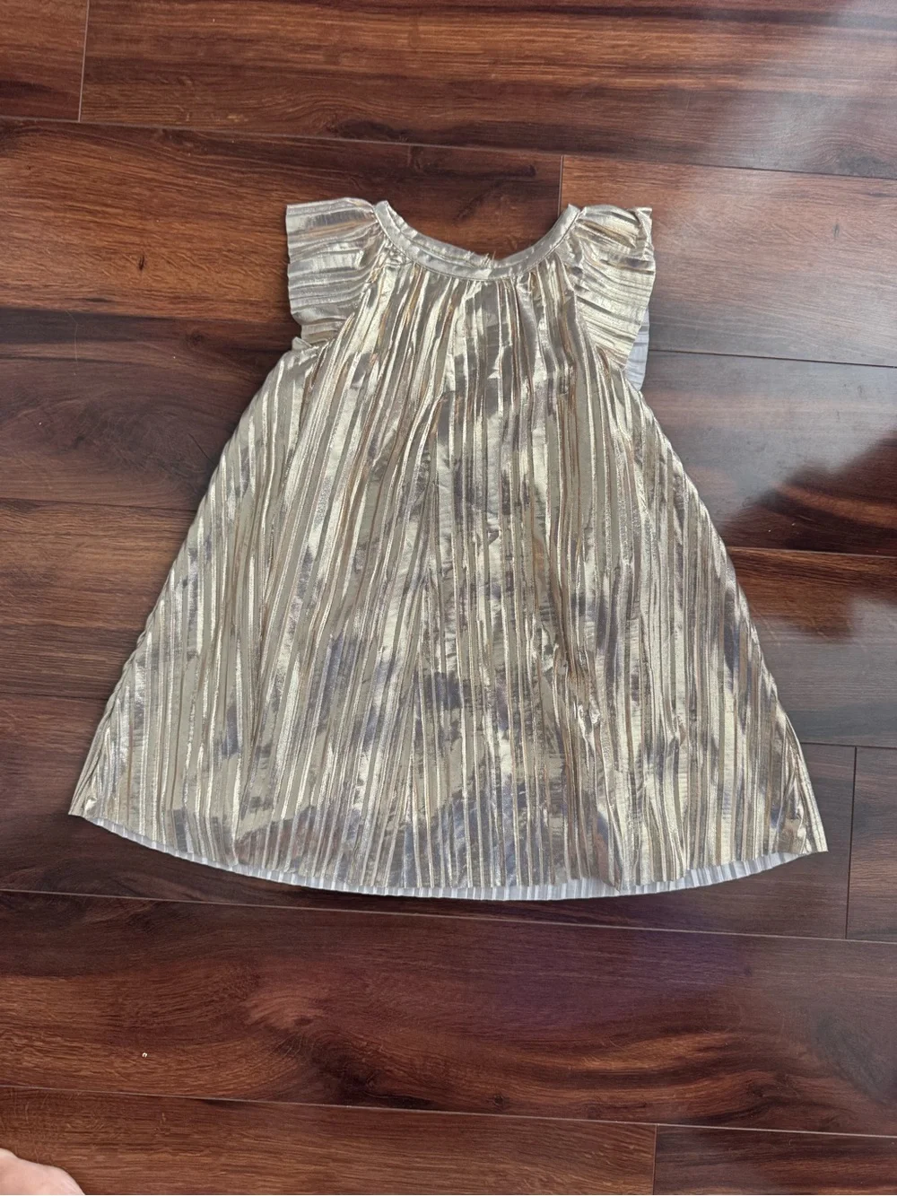 Osh Kosh pleated metallic dress